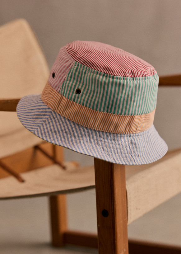 Flavio Hat - Patchwork - Cotton - Sézane display picture 2