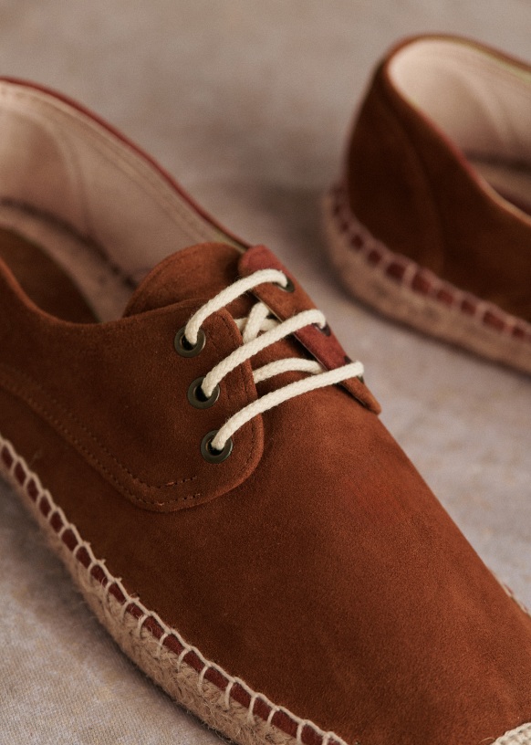 Alan Espadrilles Camel Leather Octobre Editions