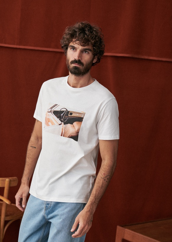 Fastle T Shirt Ecru Organic Cotton Octobre ditions