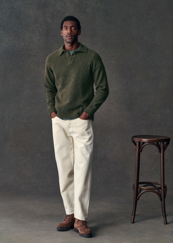 Moreno Sweaters - Olive Green - Merino Wool - Sézane