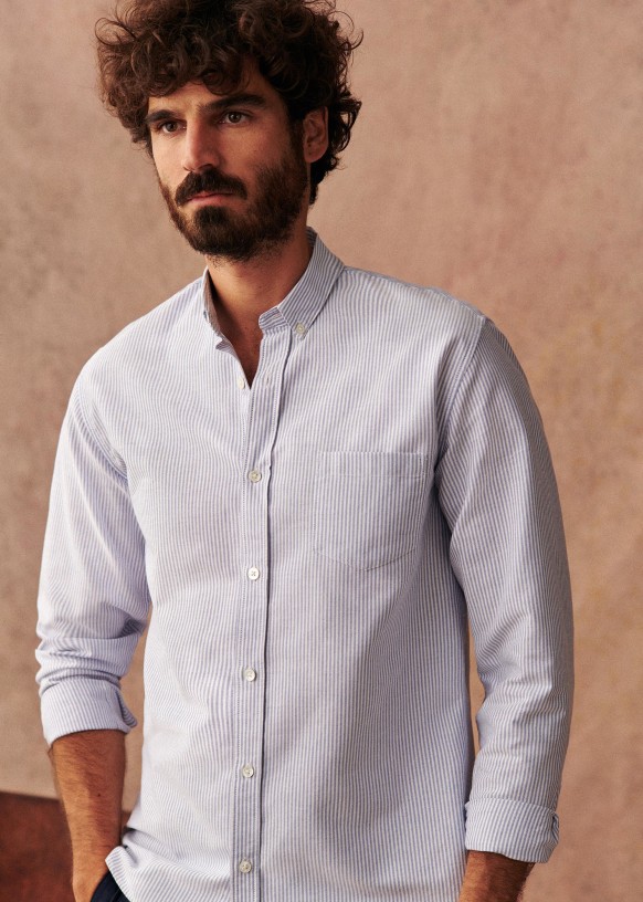 Oxford Charlie Shirt - White - Organic Cotton - Octobre Éditions