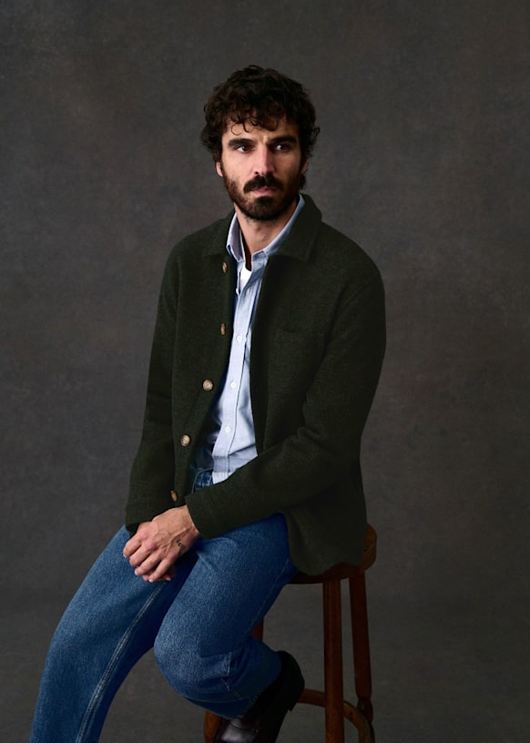 Nelson Jacket - Chevron Camel / Brown - Wool - Octobre Éditions
