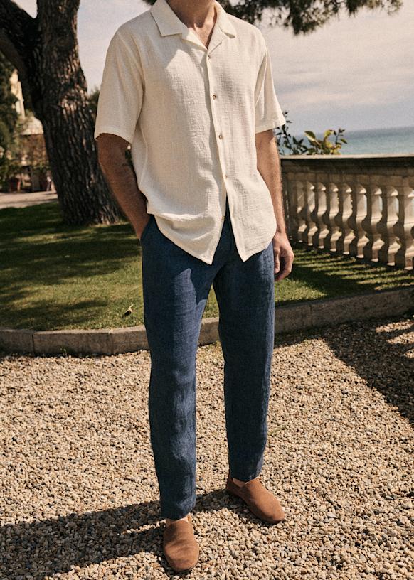 Agnel Trousers - Light Brown - Cotton - Sézane