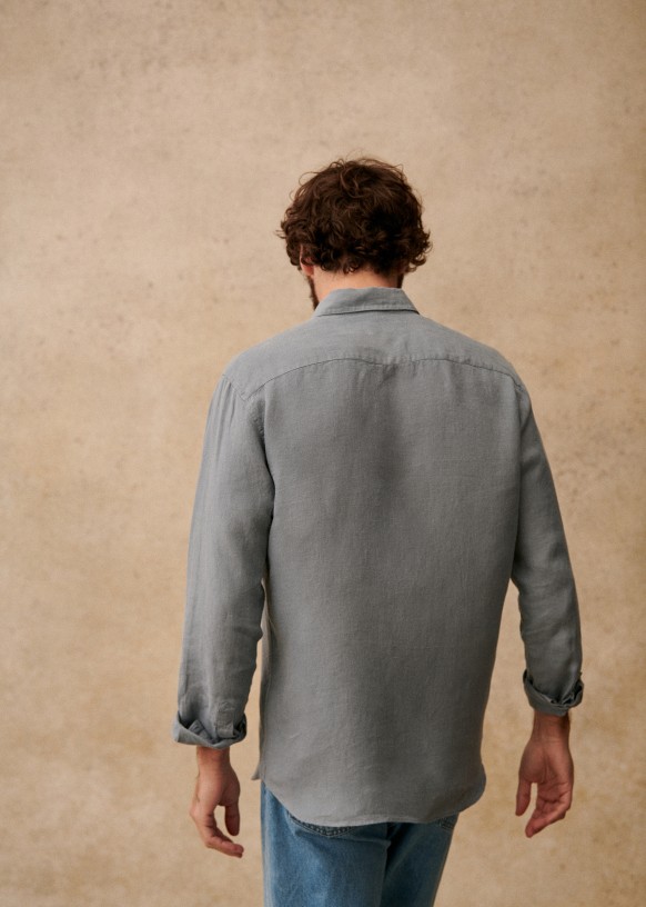 Chemise Octobre Éditions – Taille M – Bleu – Occasion En Très Bon état