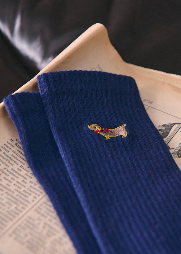 Socks Broderie Teckel