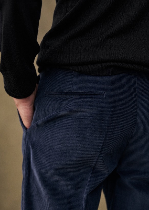 Warren ベロアスーツパンツ - ベージュ - オーガニックコットン - Sézane 