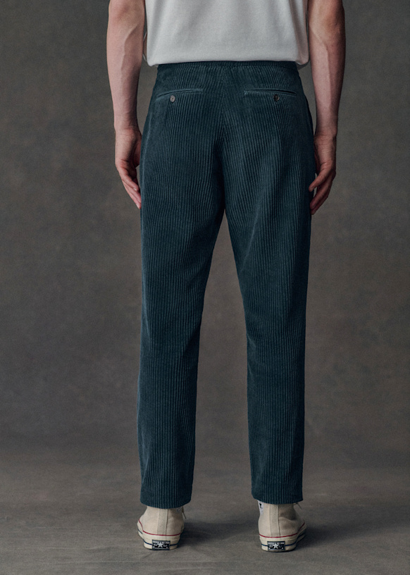 Agnel Cord Trousers - Green - Organic cotton - organic textile
