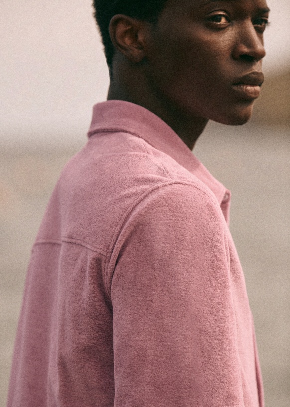 Lin Chemise Rose H&m Chemise Manches Longues Rayée En Lin ROSE