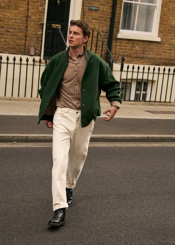 Zephyr ブルゾン - グリーン - ウール - Sézane