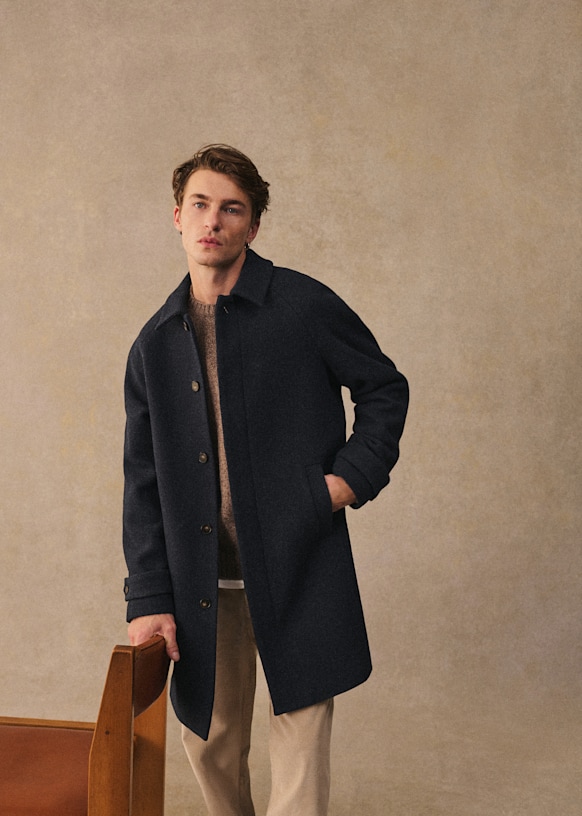 Weldon Coat - Brown - Wool - Octobre Éditions