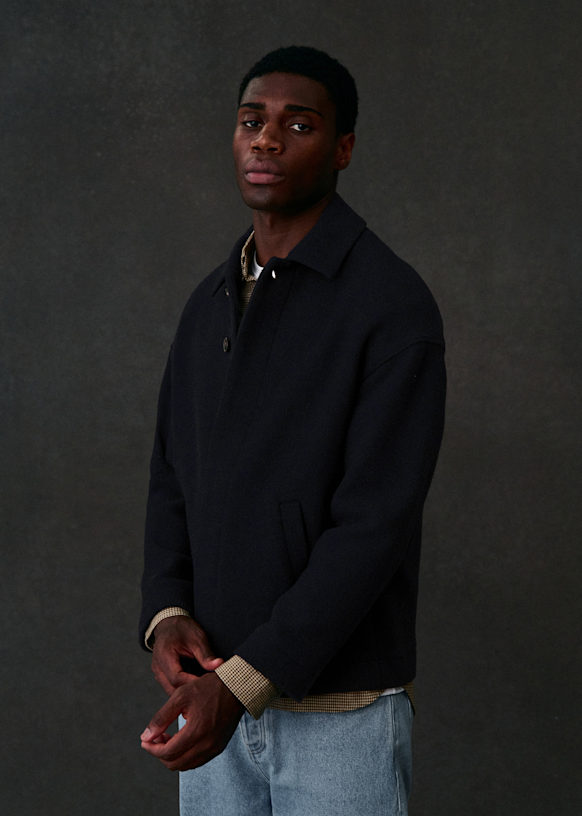 Lilio Jacket - Brown houndstooth - Wool - Octobre Éditions