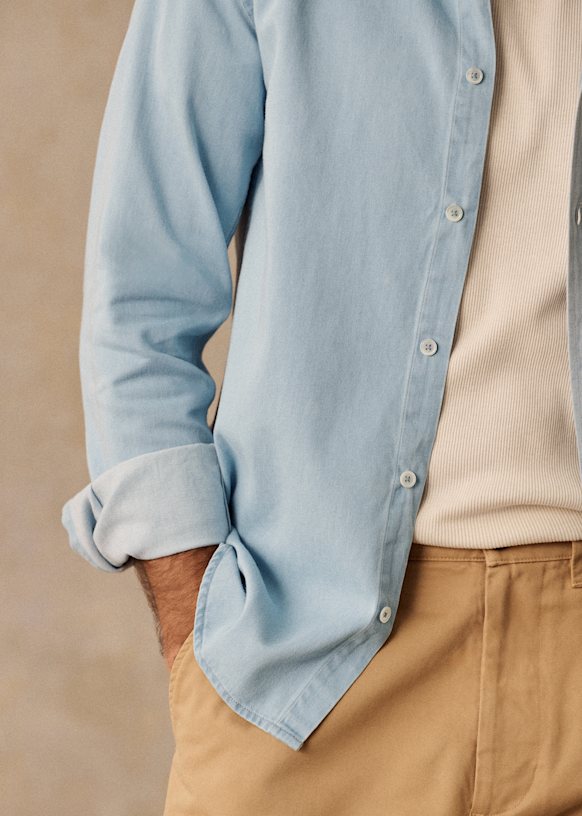 Washed Raw Denim Shirt main image 1