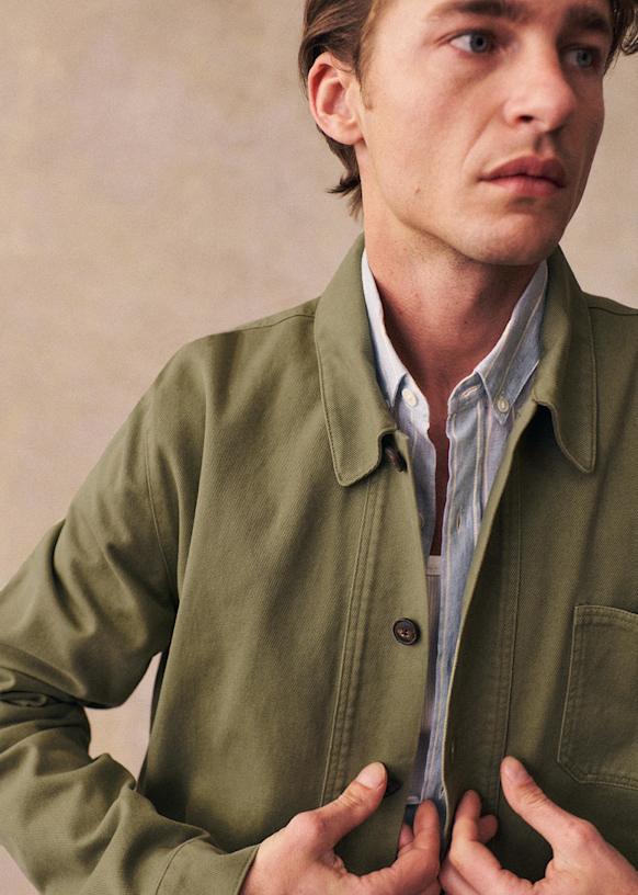 Will Jacket - Clay Green - Organic cotton - organic textile - Sézane