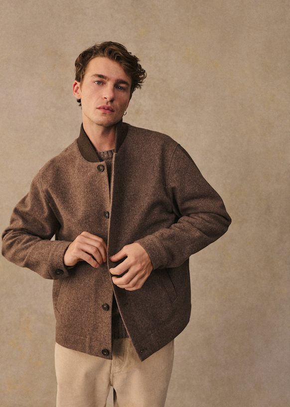 Cedro Jacket - Beige - Wool - Octobre Éditions