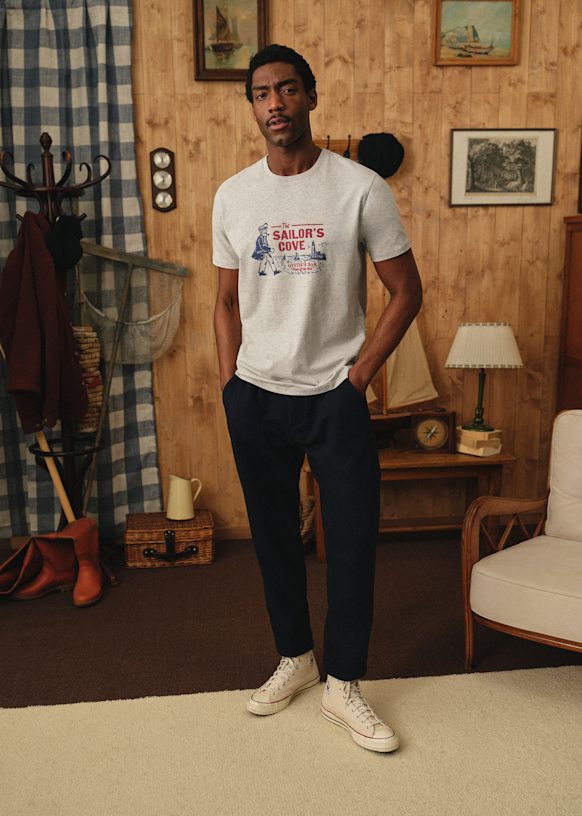 Sailor's Cove T-Shirt - Mottled Grey - Organic cotton - organic