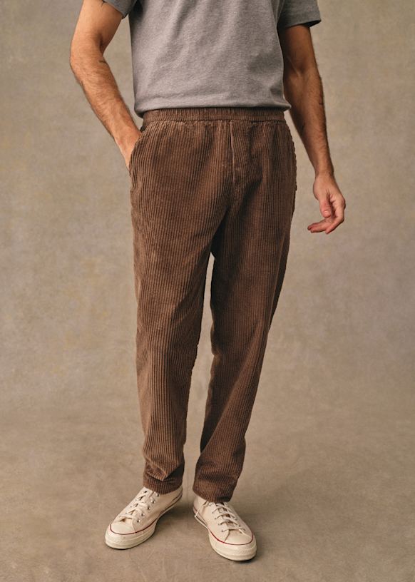 Danny Velvet Trousers - Sky Blue - Cotton - Sézane