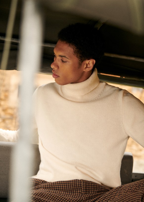 Kyle Sweater Ecru Merino Wool Sézane