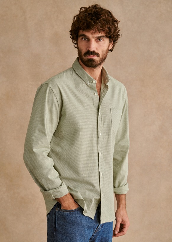 Camicia pied de poule hot sale