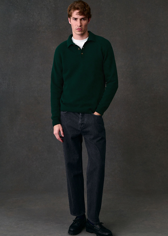 Moreno Sweater - Dark Blue - Wool - Sézane