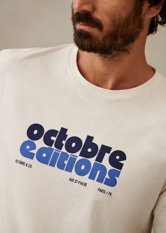 Octobre ditions T Shirt Ecru Organic Cotton Octobre ditions