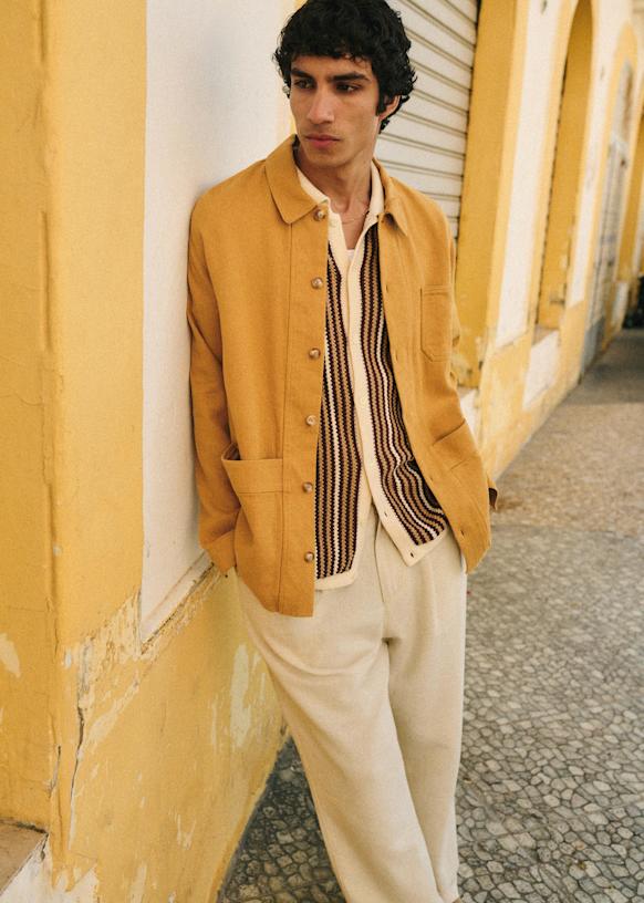 Will Jacket - Sea Green - Organic cotton - organic textile - Sézane