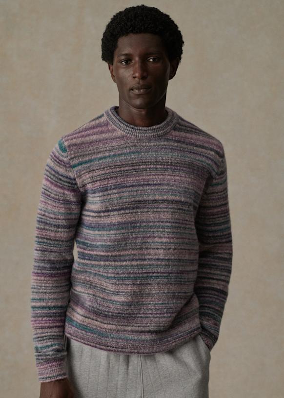 Nova Sweater - Multicoloured Purple - Wool - Sézane