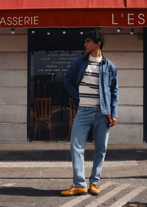 Devon Jacket - Blue - Organic cotton - organic textile - Octobre