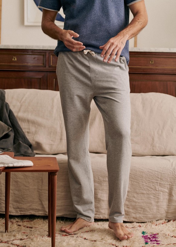 Hawkins Sweatpants Mottled Grey Organic Cotton Octobre Editions