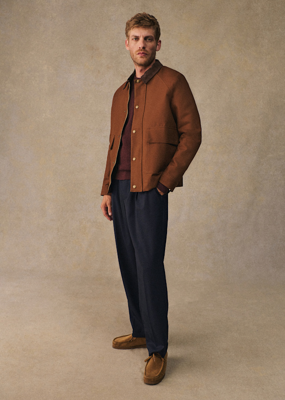 ブルゾン whowhat TIBET BLOUSON 20ss ジャケットアウター [美品]whowhat 20ss Tibet blouson / brown
