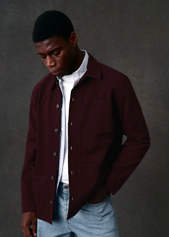ジャケット・アウター Vintae Thomas Pink Longcoat 42R/52EU Will Jacket - Vintage Pink - Organic Cotton - Sézane