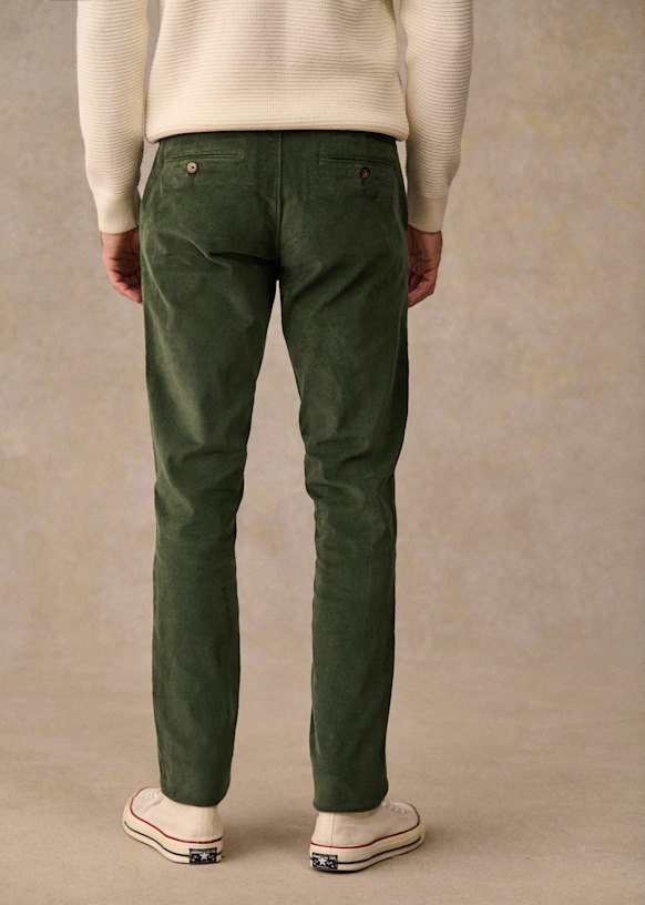 Tom Corduroy Chinos - Green - Organic Cotton - Octobre Éditions