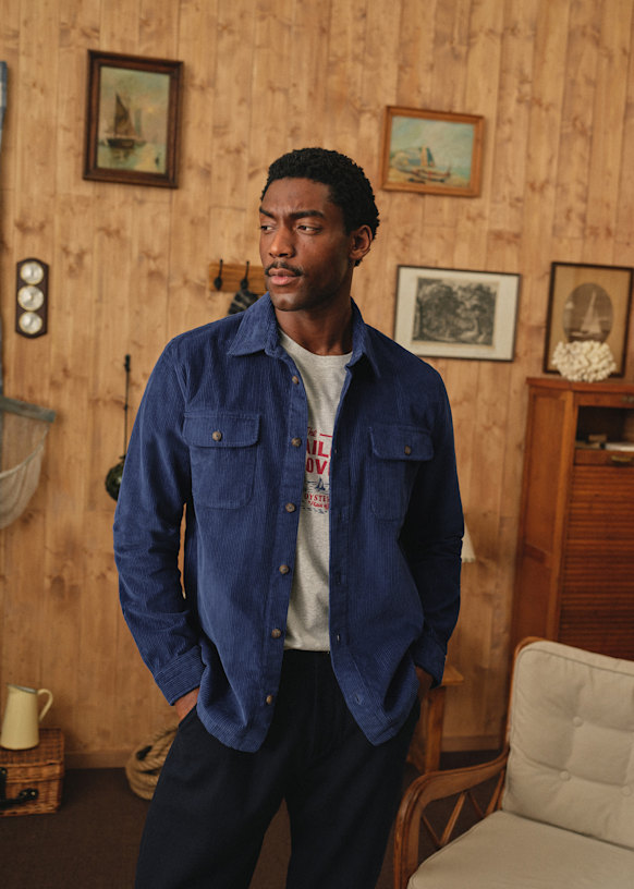 Daris Overshirt - Blue - Organic cotton - organic textile - Sézane