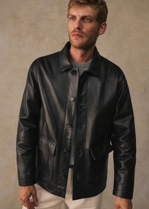 Larren Jacket - Plum - Sheep leather - Sézane