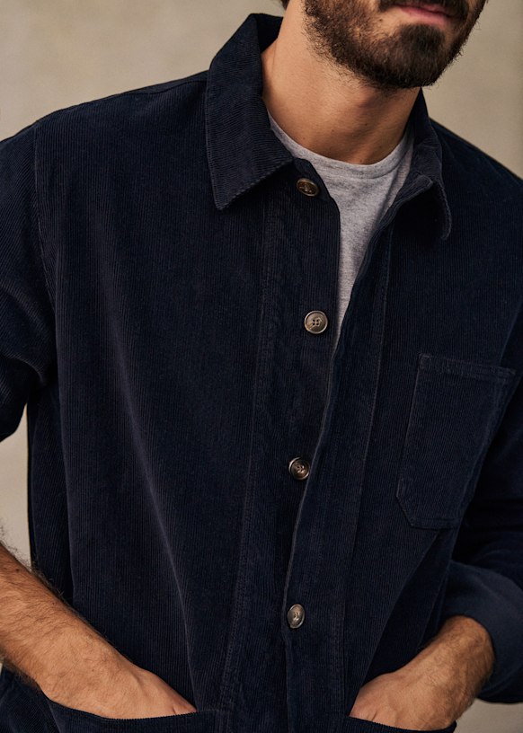 Corduroy Will Jacket - Navy - Organic cotton - organic textile