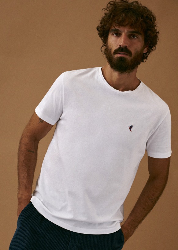 Tee shirt Garcon SKI LOOK Blanc