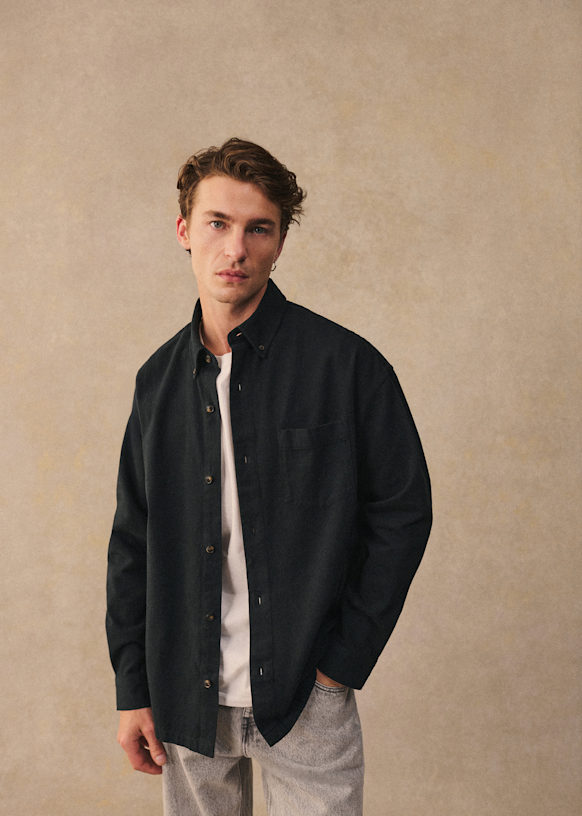 Sezane セザンヌ オーバーサイズ フランネル シャツ Sezane セザンヌ オーバーサイズ フランネル シャツ SEZANE