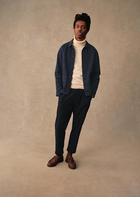 Devon Jacket - Blue - Organic cotton - organic textile - Sézane