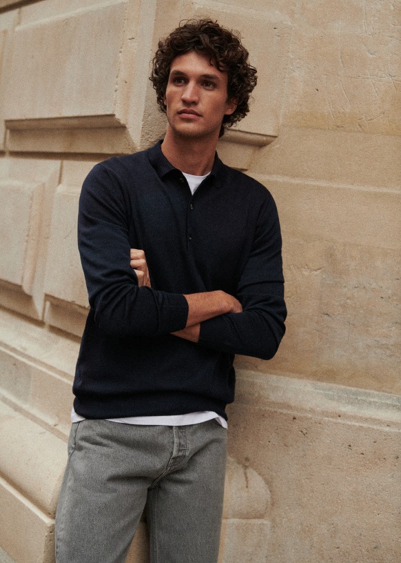 Mike Sweater - Navy - Wool - Octobre Éditions