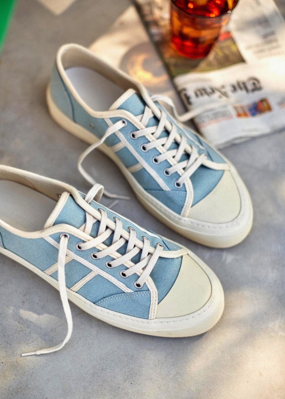 Bari Sneakers - Sky Blue - Cotton - Octobre Éditions