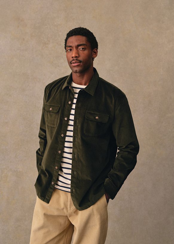 美品  Worsted Like OverShirt オーバーサ Romeo in our FW25 M43 Overshirt in a faded olive HBT fabric. This