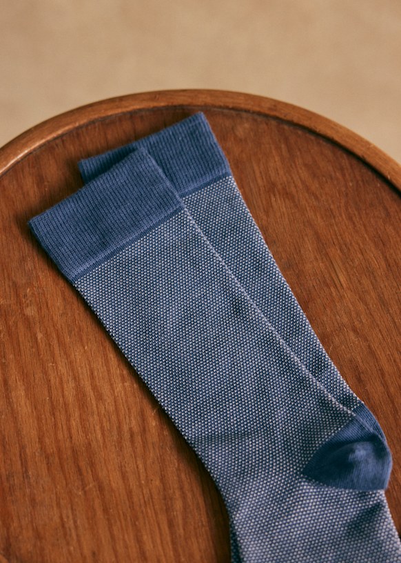 Kitts Pack Socks - Steel Blue - Organic Cotton - Octobre
