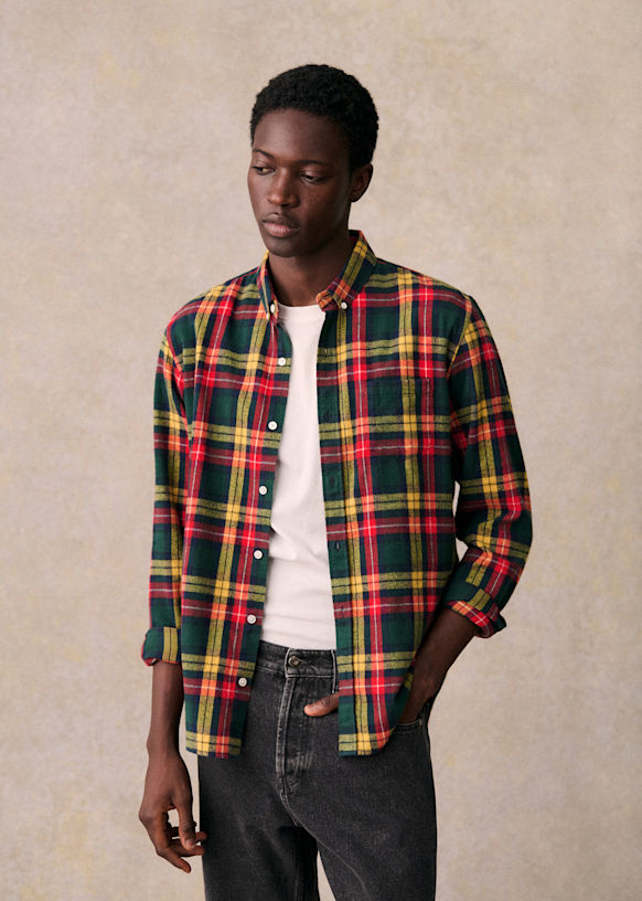 CAMISA CHARLIE DE FRANELA A CUADROS