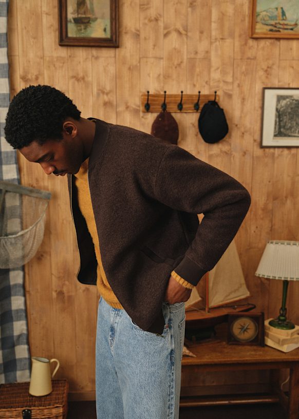 ジャケット Dixon - ブラウン - ウール - Sézane