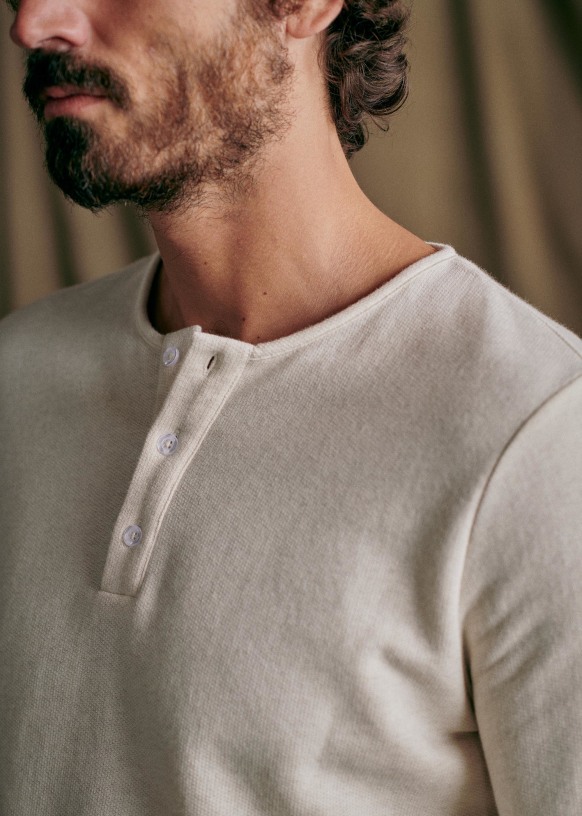 Henley ecru clearance