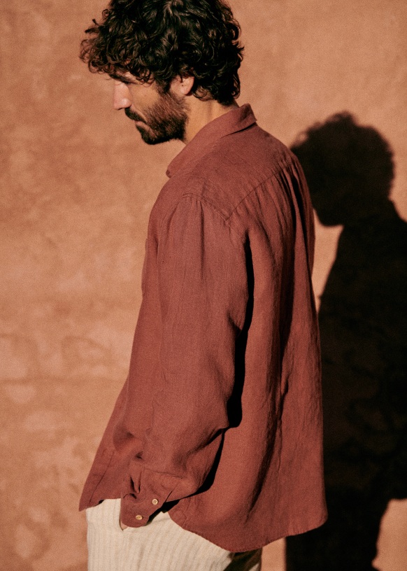 Charlie Shirt (Green Linen) main image 0