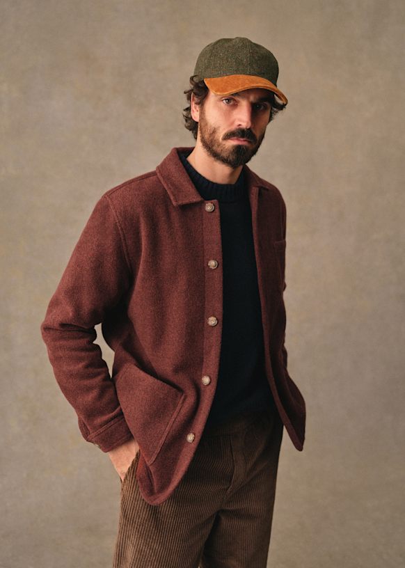 Nelson Jacket - Dark rust - Wool - Octobre Éditions
