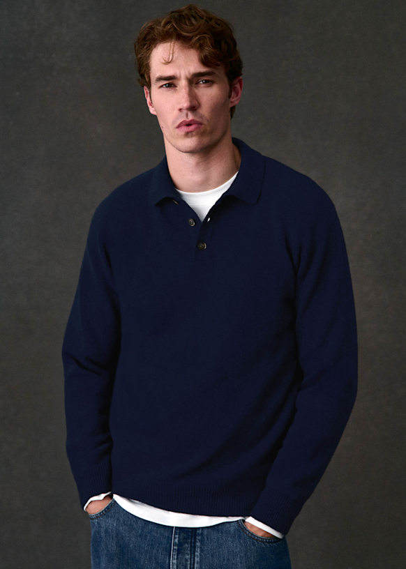 Moreno Sweater - Dark Blue - Wool - Sézane
