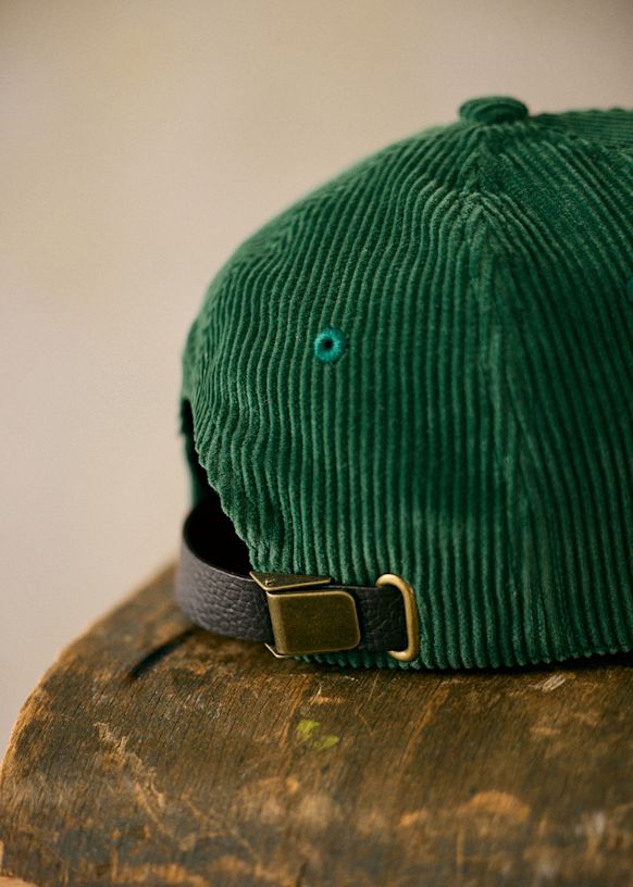 Amour Café Crème Velvet Hat - Green - Organic cotton - organic