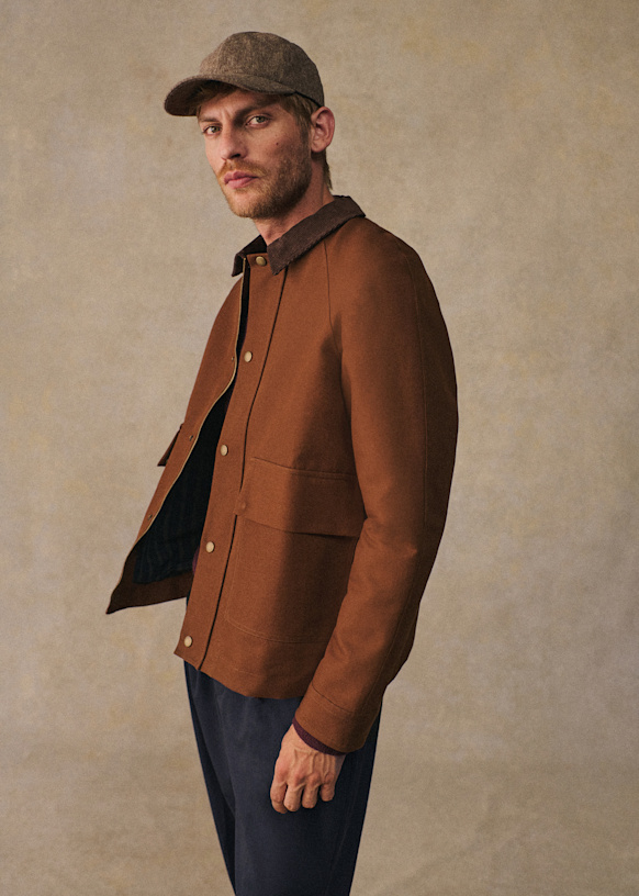 Tarlon Blouson - Brown - Organic cotton - organic textile - Sézane