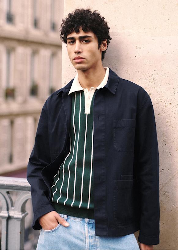 Devon Jacket - Steel Blue - Organic cotton - organic textile